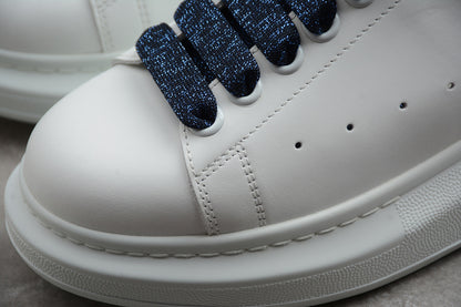 Alexander McQueen Oversized White-Blue Glitter