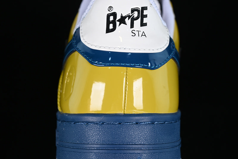 BAPE Bapesta #2 'White Yellow-Blue'