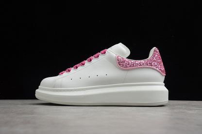 Alexander McQueen Oversized White-Pink Glitter