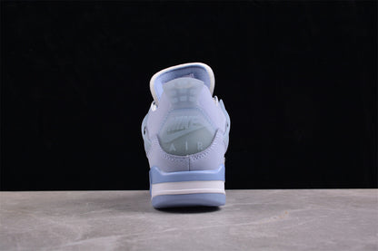 Air Jordan Retro 4 X Off White Cream Sail Ow Blue-White