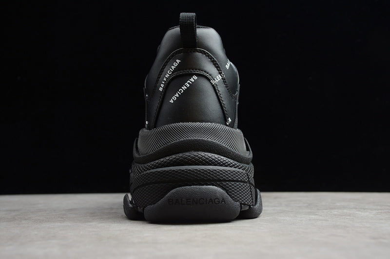 Balenciaga Triple S Black Logo White