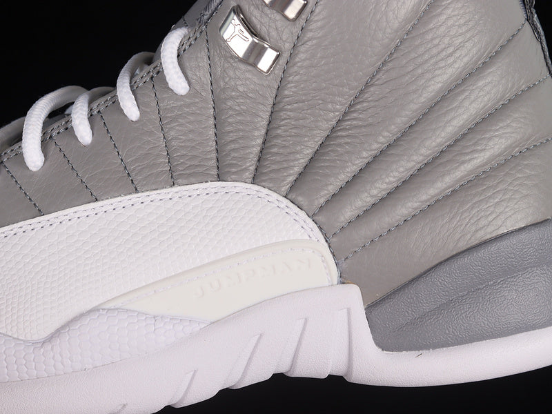 Air Jordan Retro 12 Stealth White-Cool Grey