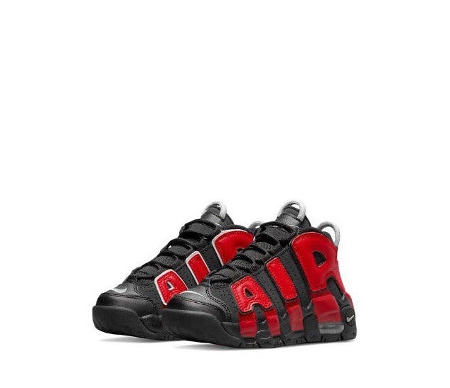 Kids Nike Uptempo Black Varsity Red