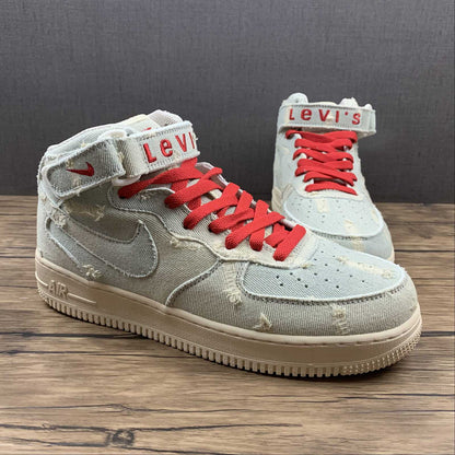 Air Force One High  X Levi's Blue Jeans