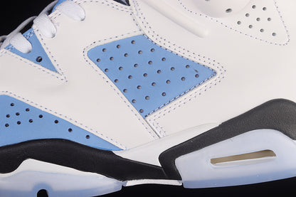 Air Jordan Retro 6 UNC Home University White-College Navy