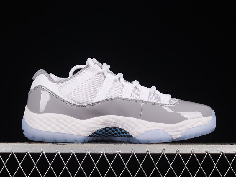 Air Jordan Retro 11 Low Cement Grey/White/Black-Blue