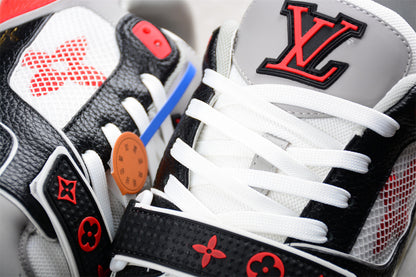 Louis Vuitton Trainer Low 'White Black Red White Mesh'