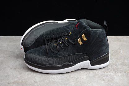 Air Jordan Retro 12 Reverse Taxi Black-White