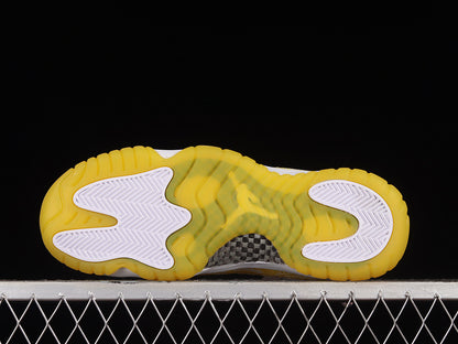 Air Jordan Retro 11 Low Yellow Snakeskin/White-Tour Yellow