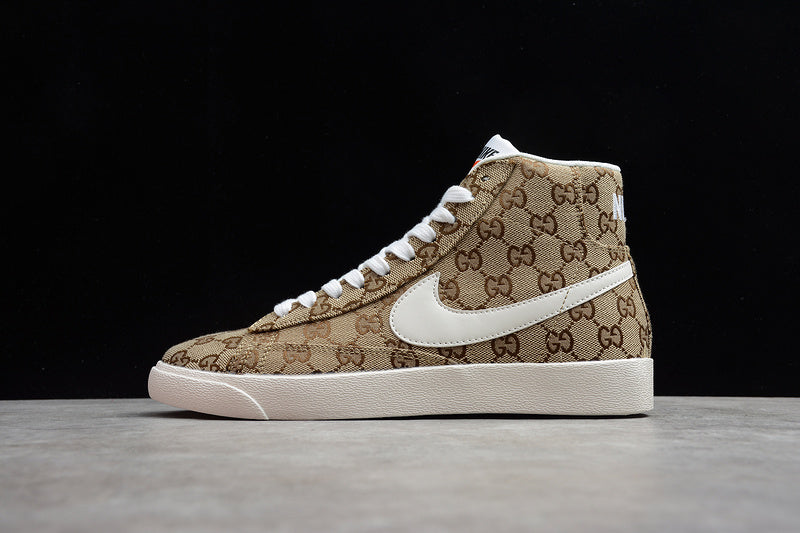 NK Blazer MID X Gucci Gold White Hook