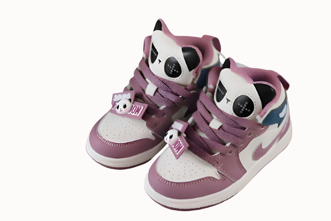 Kids Air Jordan 1 High  'Panda Pure Pink'