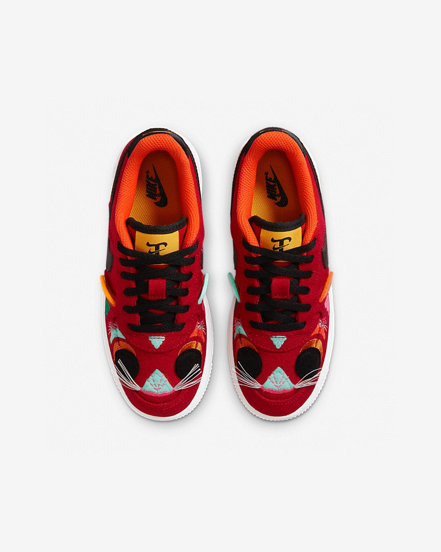 Kids Nike Air Force One Low 07 LV8 Chinese New Year University Red