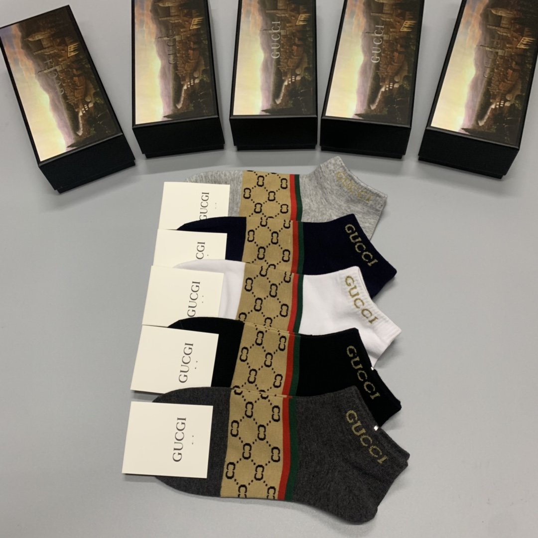 Gucci Low Socks 5 Pack