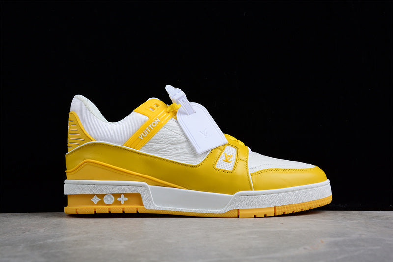 Louis Vuitton Trainer Sneakers Low Yellow-White