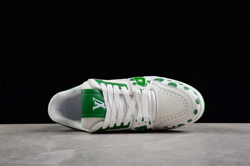 Louis Vuitton X Trainer Yayoi Kusama Green White