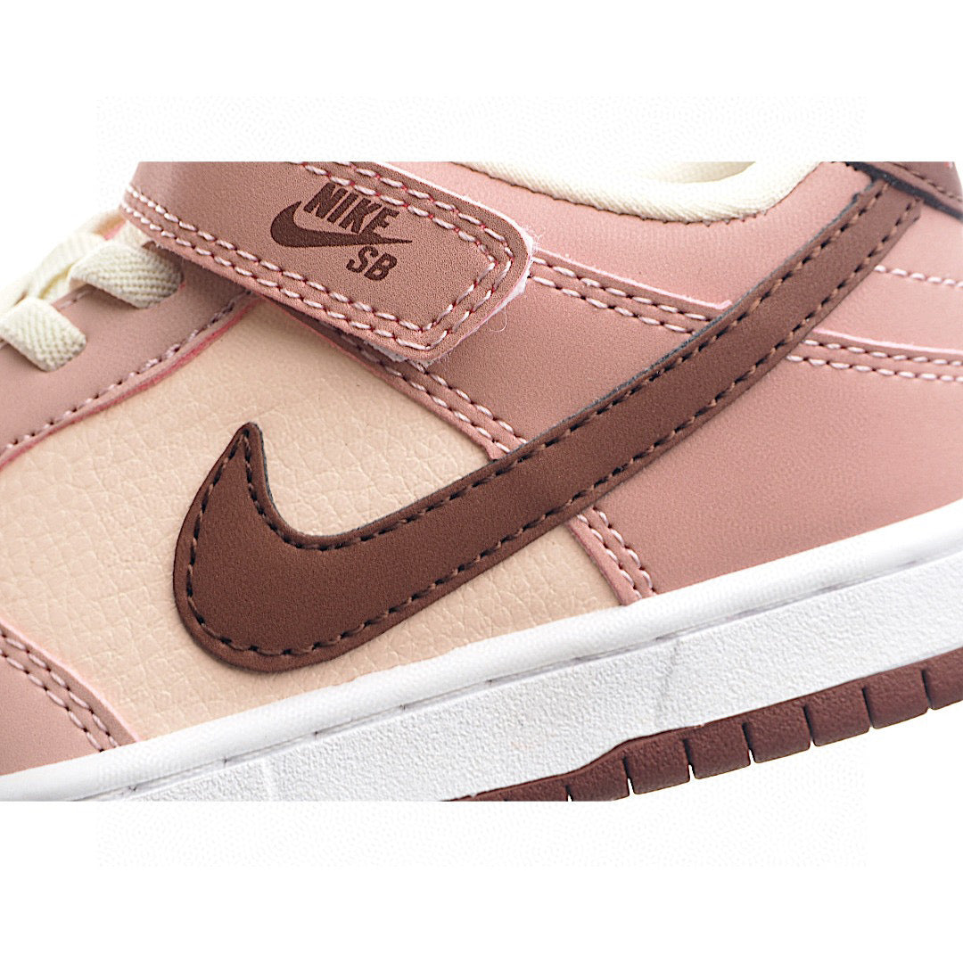 Kids Nike Dunk Low Pink Velvet