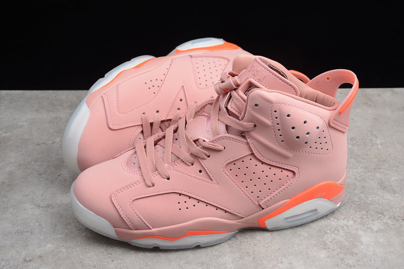 Air Jordan Retro 6 Aleali May Rust Pink-Bright Crimson