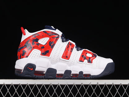 Air More Uptempo White/University Red-blue Void