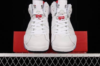 Air Jordan Retro 6 White-Red