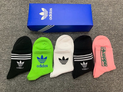 Adidas Mid Socks 5 Pack