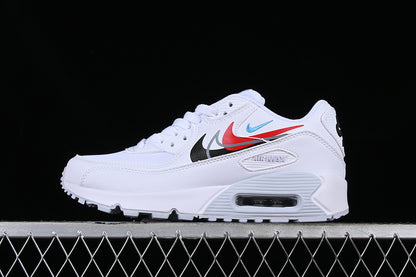 Air Max 90 White/Red-Black-Grey