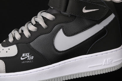 Air Force One Mid 07 Shadow Grey/Black-White