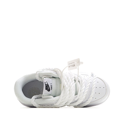 Kids Nike Air Force One White Double Laces