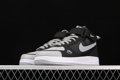 Air Force One Mid 07 Shadow Grey/Black-White