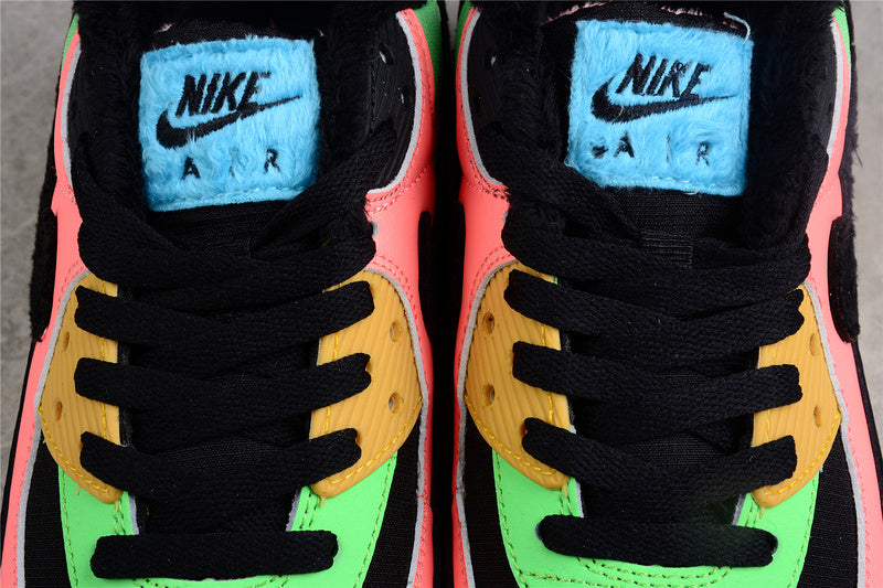 Air Max 90 Black-Fur Multi Color