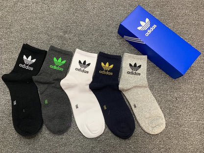 Adidas Mid Socks 5 Pack