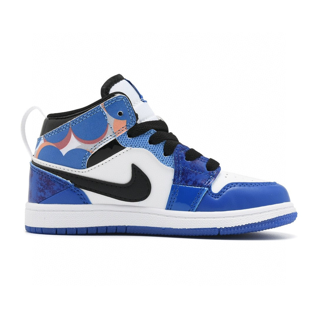 Kids Air Jordan 1 High  'White Triple Blue'