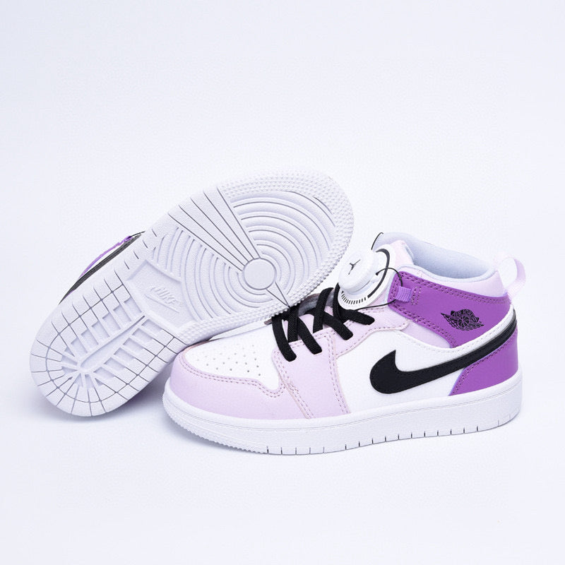 Kids Air Jordan 1 High  'White Light Purple'