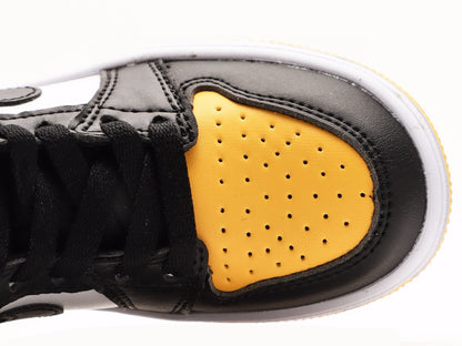 Kids Air Jordan 1 High  'Black White Yellow'