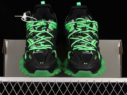 Balenciaga Track Black-Neon Green Clear