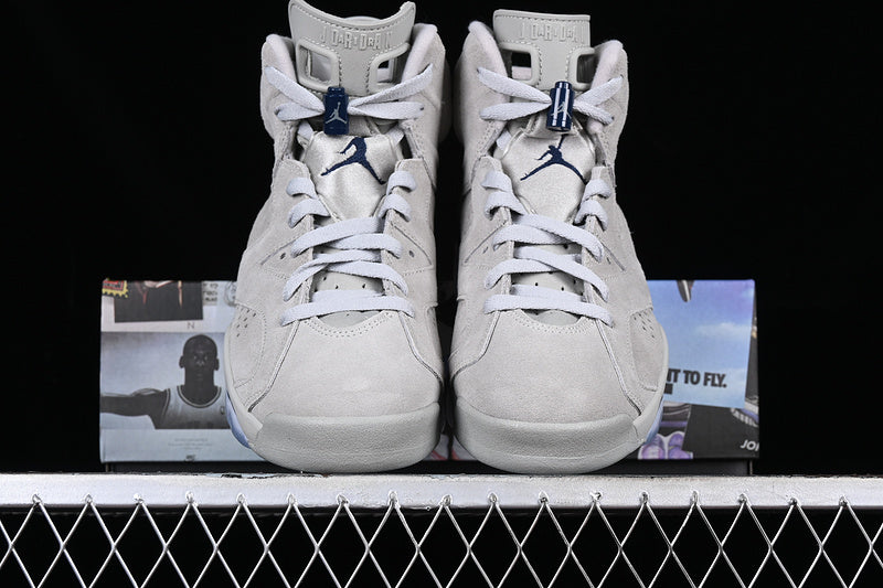 Air Jordan Retro 6 Georgetown Grey-Black