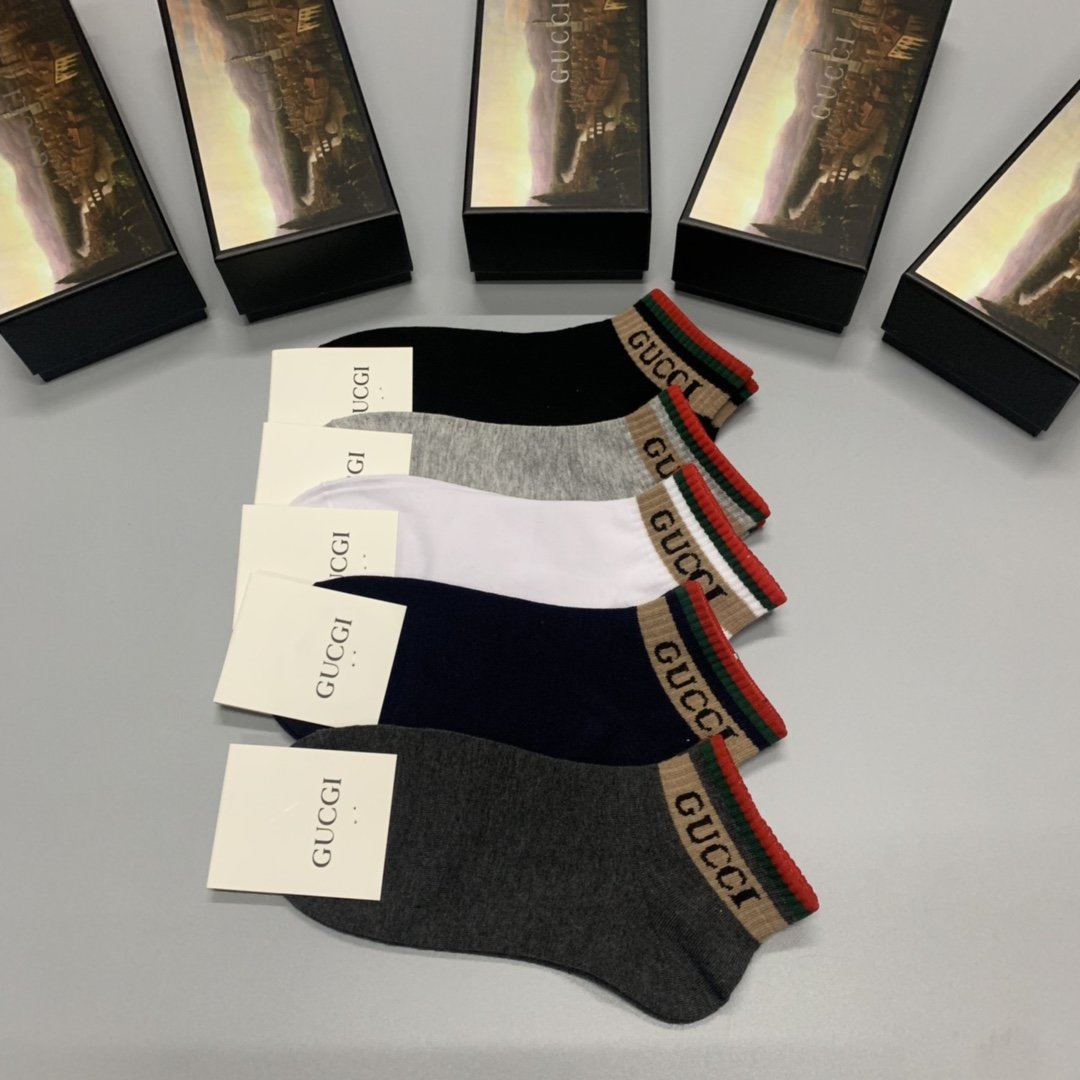 Gucci Low Socks 5 Pack