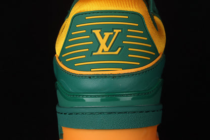 Louis Vuitton Trainer Sneakers Low Green Yellow