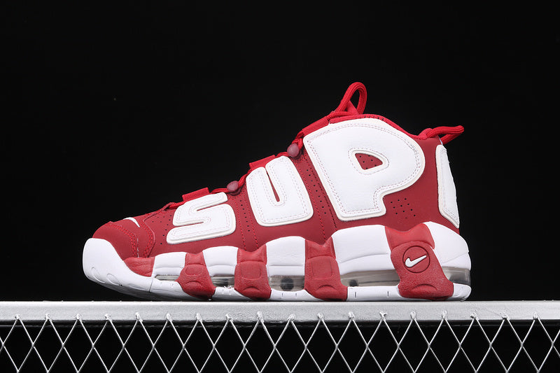 Air More Uptempo X Supreme Varsity Red-White