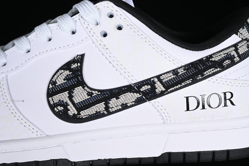 Sb Dunk Low X Dior White/Black