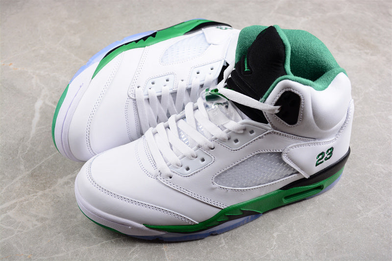 Air Jordan Retro 5 Burgundy White/Green-Black