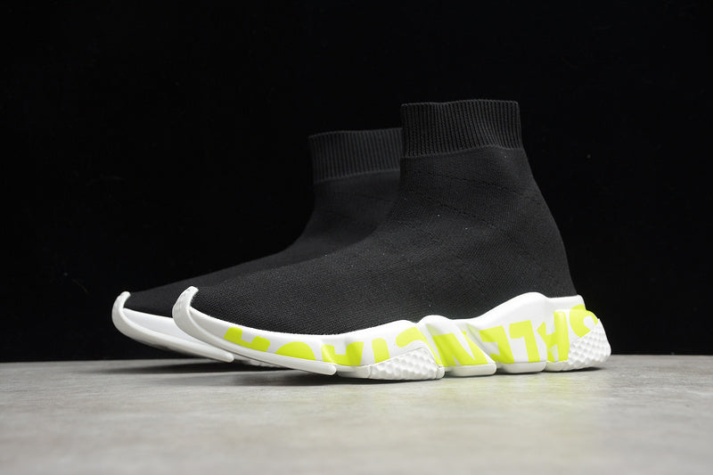 Balenciaga Speed Triple Black-White Neon Green