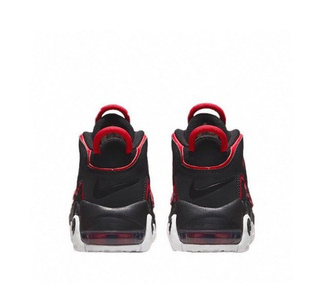 Kids Nike Uptempo Black Varsity Red-White