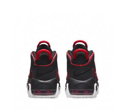 Kids Nike Uptempo Black Varsity Red-White