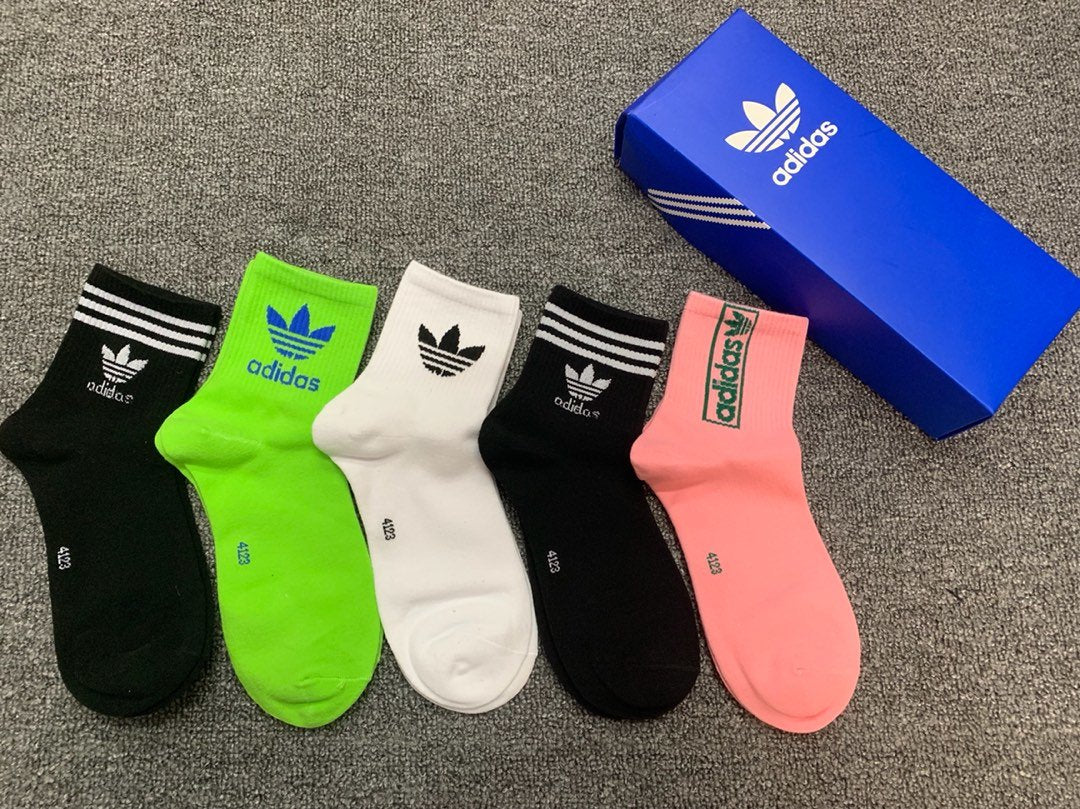 Adidas Mid Socks 5 Pack