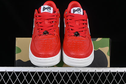 BAPE Bapesta #3 'Line White-Camo Red'