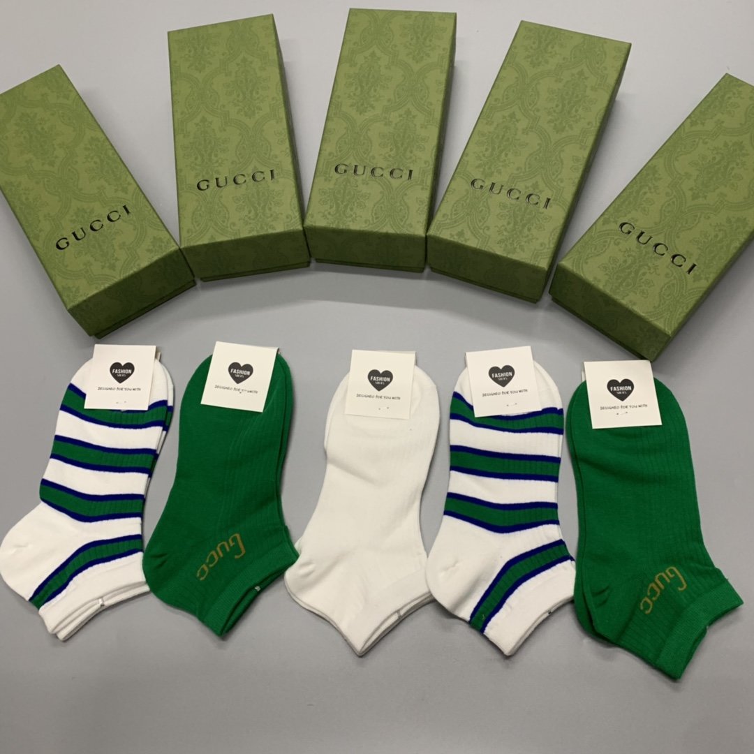 Gucci Low Socks 5 Pack