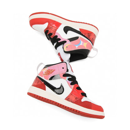 Kids Air Jordan 1 High  'White Triple Red'