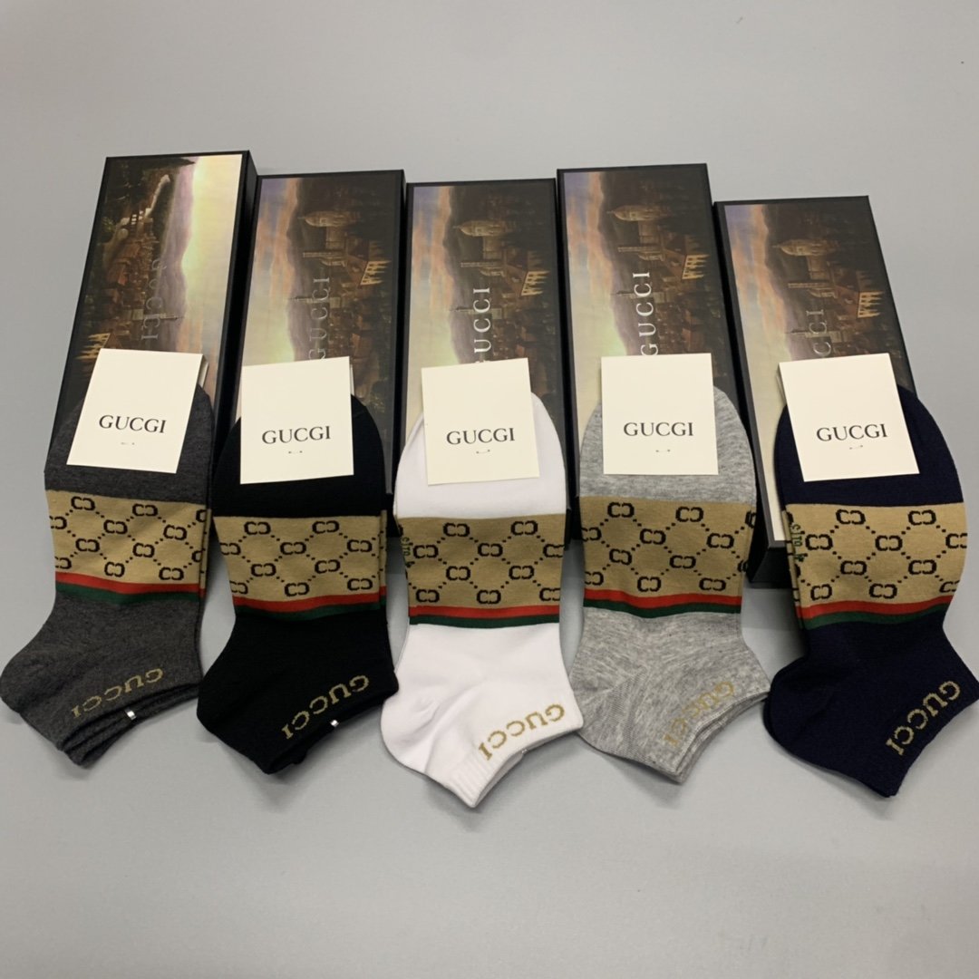 Gucci Low Socks 5 Pack