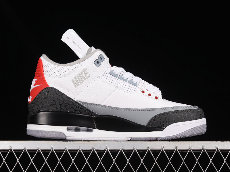 Air Jordan Retro 3 NRG Tinker White/Black/Fire Red-Cement Grey