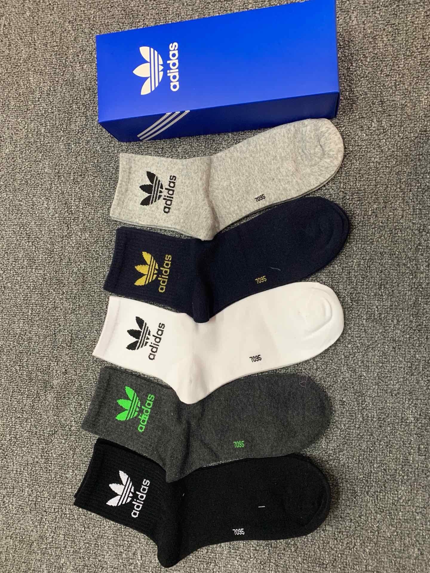 Adidas Mid Socks 5 Pack